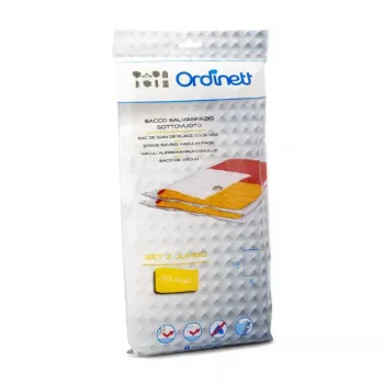 ORDINETT Sacos de armazenamento a vácuo pack de 2, 80 x 120 cm, Transparente, Extra Grande