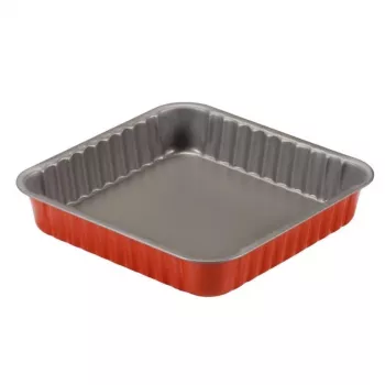 GUARDINI Rossana Forma de forno quadrada 24x24x4,5 cm Aço carbono antiaderente