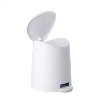 Balde de pedal de casa de banho TATAY 3L Standard branco