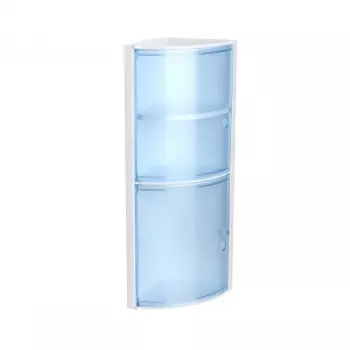 Armário de canto de casa de banho TATAY azul
