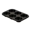 Forma de queques GUARDINI Gardenia 6 cavidades 27 x 18,5 x 2,9 cm aço carbono antiaderente