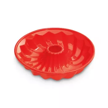 Forma de bolo savarin GUARDINI Juliette silicone Ø24x5,5cm vermelho