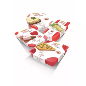 Forma de bolo savarin GUARDINI Juliette silicone Ø24x5,5cm vermelho