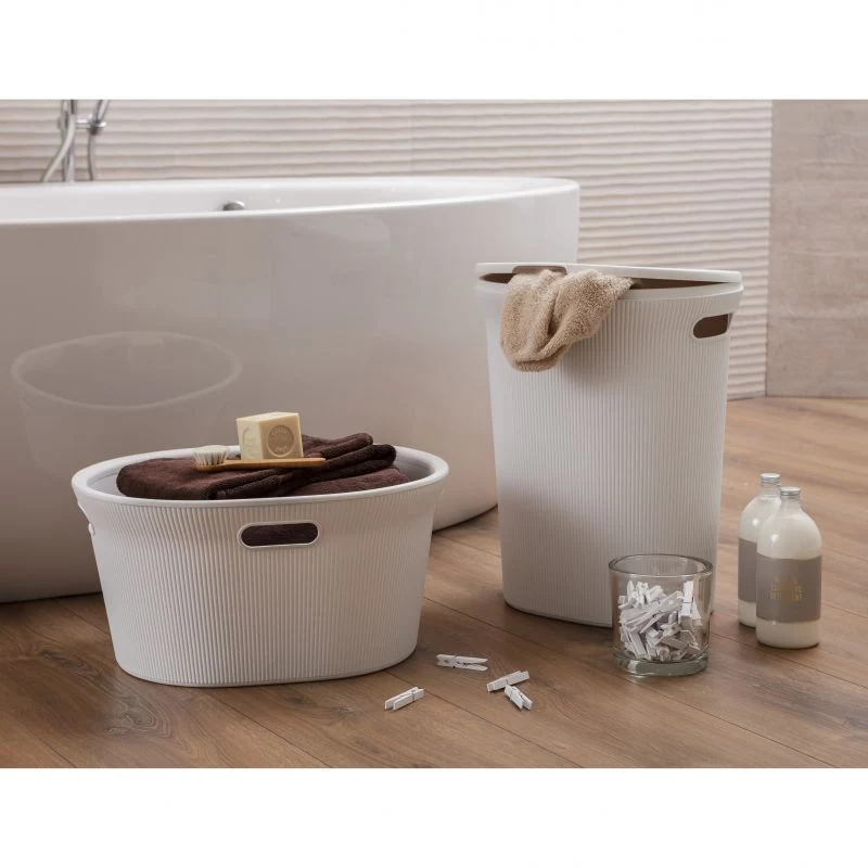 Cesto de roupa TATAY Baobab 40L branco