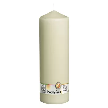 Abajur cilíndrico para vela BOLSIUS Ø300x98mm bege