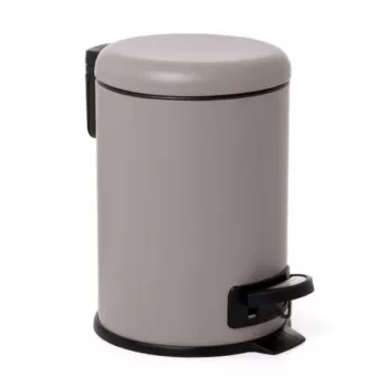 Contentor de pedal TATAY 3L Nordic aço inoxidável/castanho