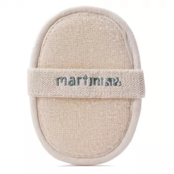Esponja esfoliante MARTINI SPA de luffa e algodão natural