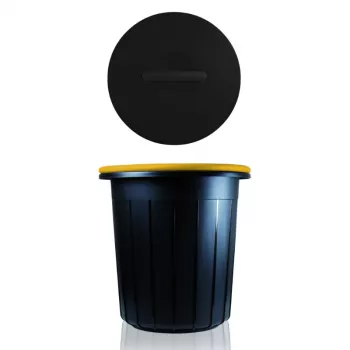 Balde de reciclagem GIOSTYLE Eco Solution 25L cinzento-escuro/amarelo