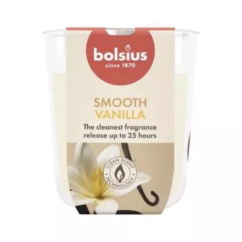 Vela perfumada BOLSIUS True Scents baunilha em vidro, Ø80x73 mm