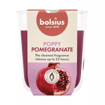 Vela perfumada BOLSIUS True Scents em vidro romã Ø80x73mm