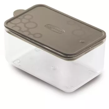 Comedouro retangular GIOSTYLE Con.Tengo para animais de estimação S 0,7L cinzento-castanho