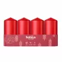 Vela BOLSIUS cilindro 4 unid. Ø100x48 mm vermelho