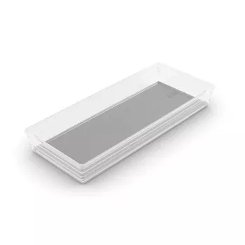 Caixa organizadora KIS Sistemo Organizer 8, 37,5 x 15 x 5 cm, transparente/cinzento claro