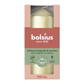 Vela BOLSIUS cilindro Ø120x58mm prateado