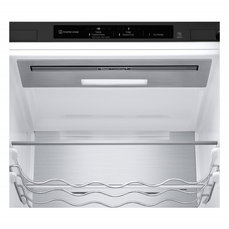 LG GBB92MCBAP combinado frigorífico-congelador de instalação livre, 384 L, Total No Frost, preto mate