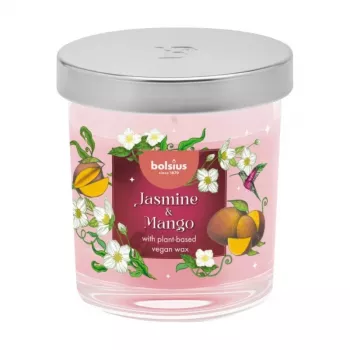 Bolsius Vela perfumada Floral Fusion jasmim & manga em vidro, 80x72 mm