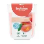Bolsius True Scents Vela perfumada em frasco de vidro, pêssego, Ø80x73 mm