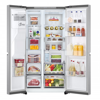 LG GSLE91MBAB L-Series Side-by-Side Refrigerator (American Style) 179 cm Height EEK B Crushed Ice/Ice Cubes/Water Dispenser