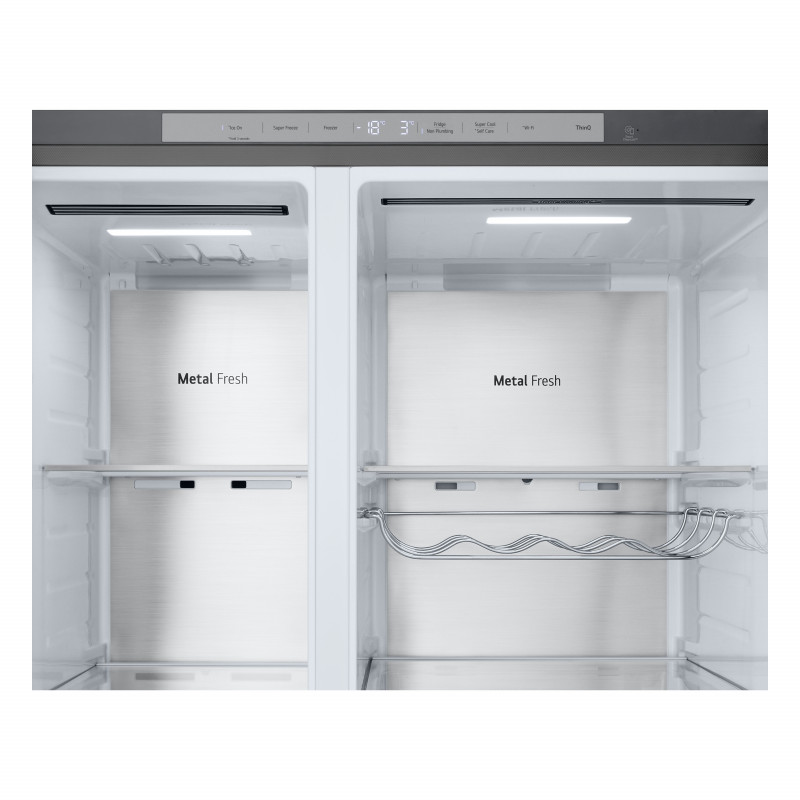 LG GSLE91MBAB L-Series frigorífico side-by-side (americano), altura 179 cm, classe energética B, dispensador de gelo picado/cubos de gelo/água