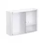 Armário de casa de banho horizontal TATAY branco/vidrado