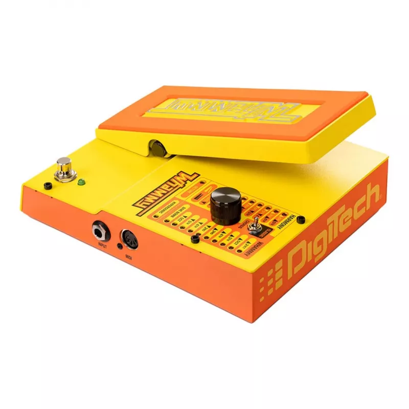 Pedal de efeitos pitch shifter, harmony e detune DigiTech Whammy MonoNeon para guitarra elétrica e baixo