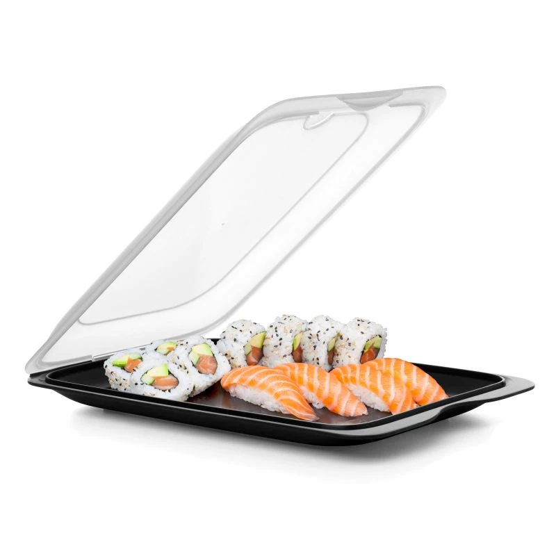 Recipiente de armazenamento TATAY para fruta e cocktail de sushi 17x25,2x3,2 cm preto