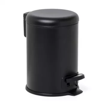 Contentor de resíduos com pedal TATAY 3L Nordic aço inoxidável/preto