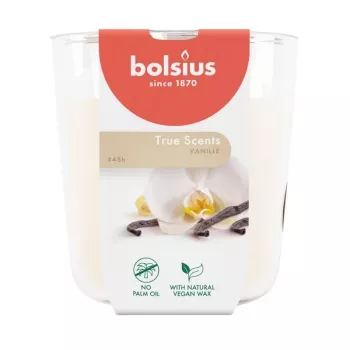 BOLSIUS True Scents vela perfumada em vidro baunilha Ø97x85mm