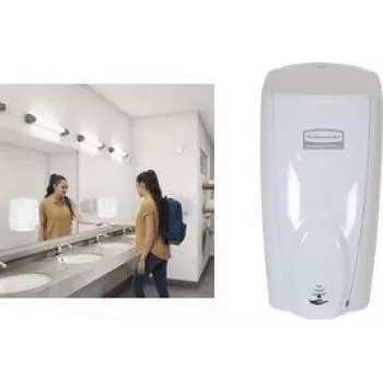 Rubbermaid AutoFoam dispensador de sabão com sensor, branco, 1100 ml, plástico, automático, 1 unid. (1851397)