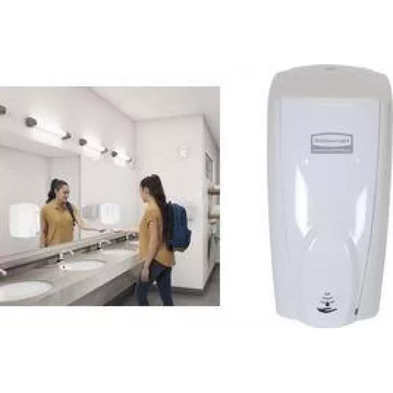 Rubbermaid AutoFoam dispensador de sabão com sensor, branco, 1100 ml, plástico, automático, 1 unid. (1851397)