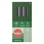 Bolsius Velas de mesa 8 unidades numa caixa 170/20 mm cinzento