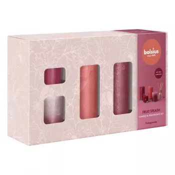 BOLSIUS Conjunto de presente Fruit Splash romã - sabonete líquido & loção de mãos 2x250ml