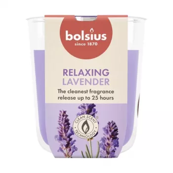 BOLSIUS True Scents lavanda vela perfumada em vidro Ø80x73mm
