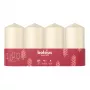 Bolsius Vela cilíndrica 4 un. Ø100x48 mm, creme