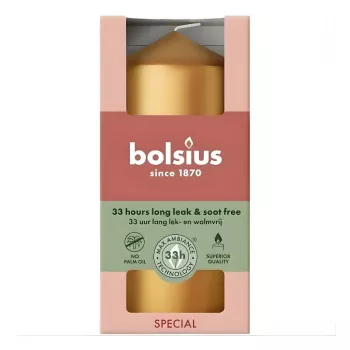 BOLSIUS Vela cilindro Ø120x58mm dourada