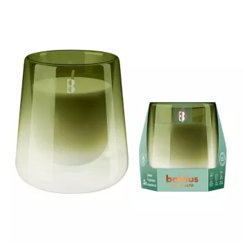 BOLSIUS Vela perfumada em vidro Gardenia & Fig transparente Ø95x85mm