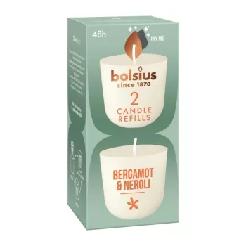 BOLSIUS Clean Light recarga de velas 2 unid. bergamota & neroli
