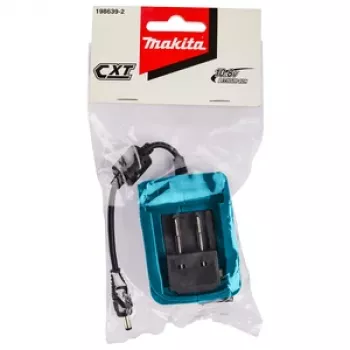 Makita CXT 12V max Adaptador de bateria Li-Ion com saída de ficha oca DC (5,5 x 2,1 mm), 2,2A