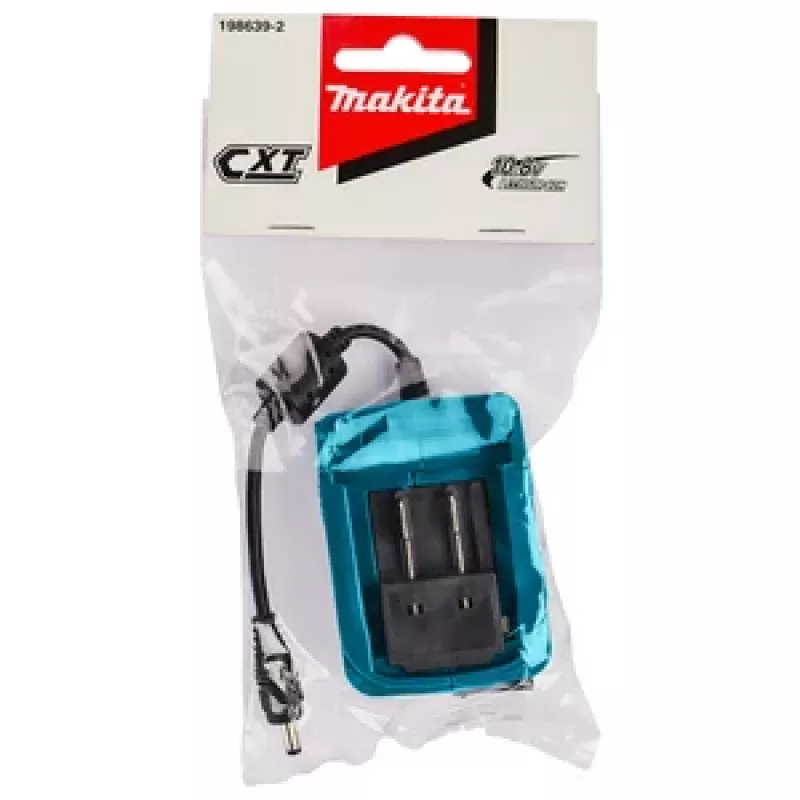 Makita CXT 12V max Adaptador de bateria Li-Ion com saída de ficha oca DC (5,5 x 2,1 mm), 2,2A