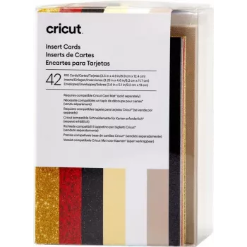 Cricut Insert Cards Glitz & Glam R10 Conjunto de cartões taupe, creme, branco (2009466)