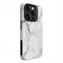 Evelatus Armor Capa para Apple iPhone 15 – híbrida TPU+PC, impressão personalizada mármore branco