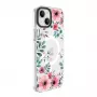 Evelatus iPhone 15 Plus Capa transparente MagSafe com padrão floral