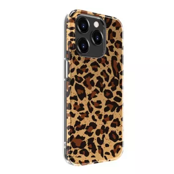 Evelatus Apple iPhone 15 Pro Capa de policarbonato padrão leopardo