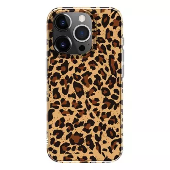 Evelatus Apple iPhone 15 Pro Capa de policarbonato padrão leopardo