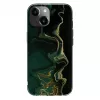 Evelatus Apple iPhone 15 Capa PC mármore verde-escuro