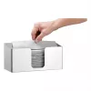 Dispensador de toalhas de papel Bartscher ILZF20, prateado, aço cromado niquelado escovado, montagem na parede, com fecho 850057