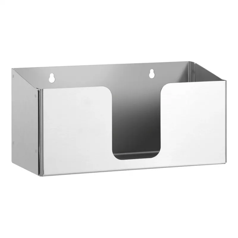 Dispensador de toalhas de papel Bartscher ILZF20, prateado, aço cromado niquelado escovado, montagem na parede, com fecho 850057