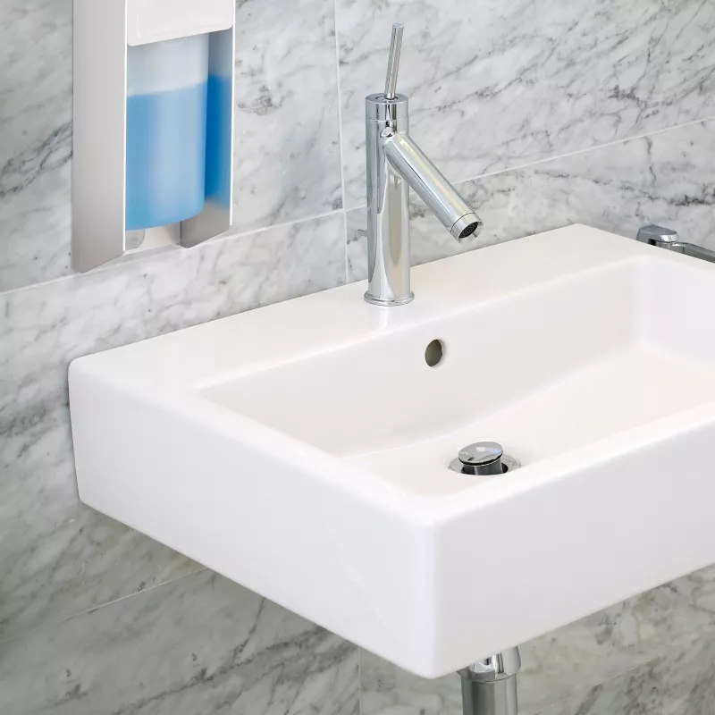 Dispensador de sabão RELAXDAYS em aço inoxidável 0,5 L prateado bomba manual autónomo