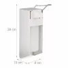 Dispensador de sabão RELAXDAYS em aço inoxidável 0,5 L prateado bomba manual autónomo
