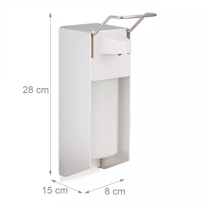 Dispensador de sabão RELAXDAYS em aço inoxidável 0,5 L prateado bomba manual autónomo